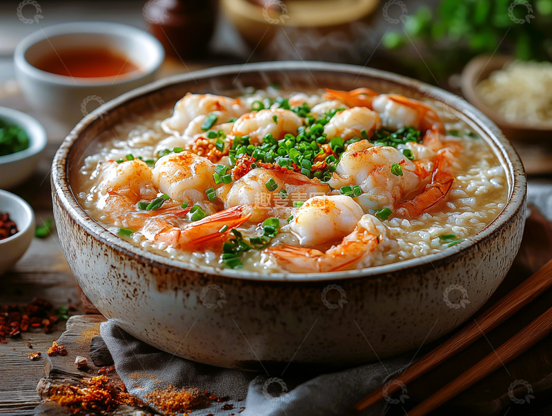 高清大图下载【趣麦麦图】美食菜品海鲜粥2