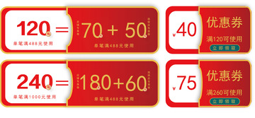 新年优惠电子券