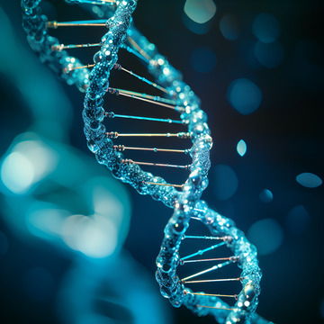 旋转的基因链条