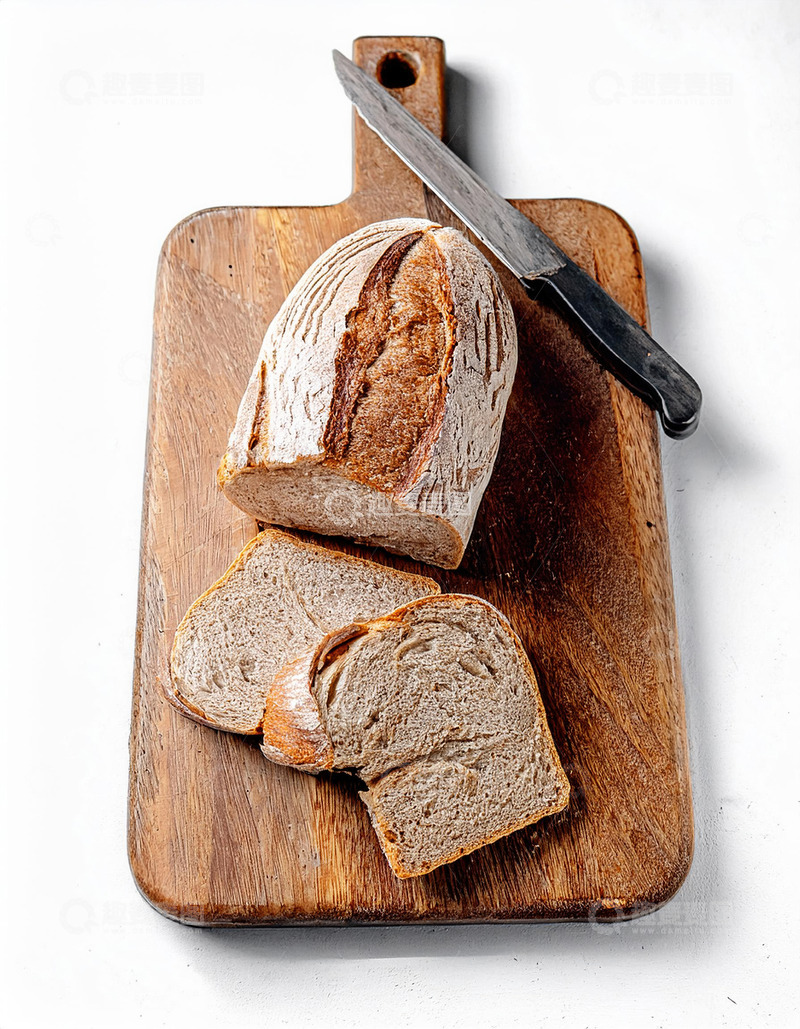 高清大图下载【趣麦麦图】新鲜出炉：金黄面包切片24