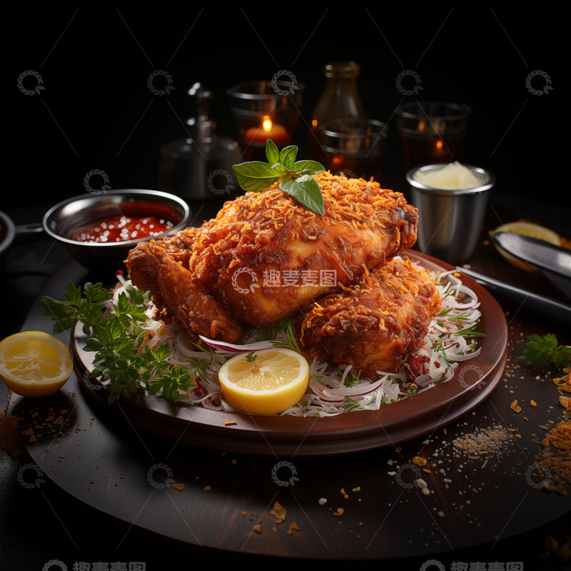 高清大图下载【趣麦麦图】油炸鸡块
