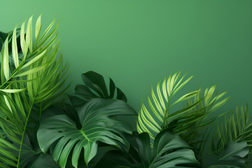 棕榈叶叶片背景