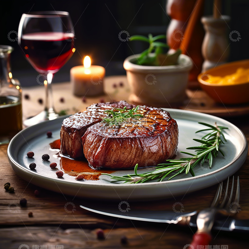 高清大图下载【趣麦麦图】西餐牛扒牛排6