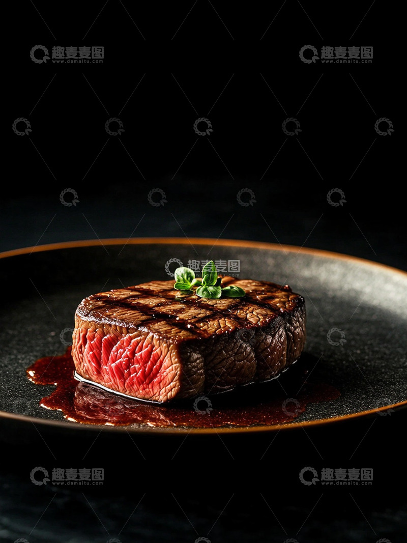 高清大图下载【趣麦麦图】创意西餐美食美味牛排摄影1