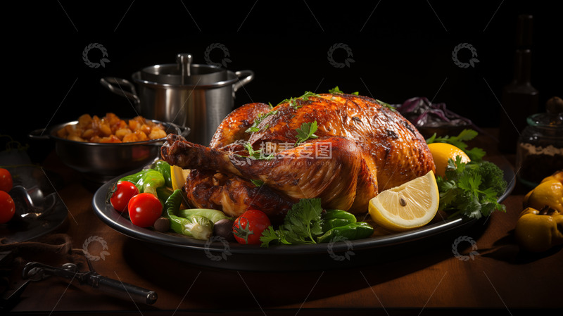 高清大图下载【趣麦麦图】烧鸡烤鸡菜品美食