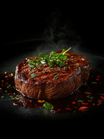 创意西餐美食美味牛排摄影3