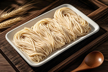 菠菜面条摄影图2