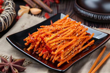 一盘美味的辣条