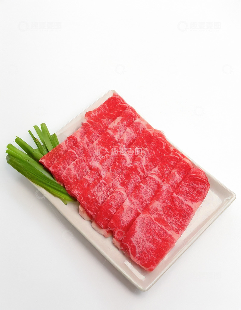 高清大图下载【趣麦麦图】肥瘦相间的牛肉卷