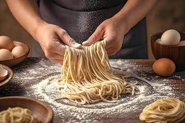 制作面条摄影图