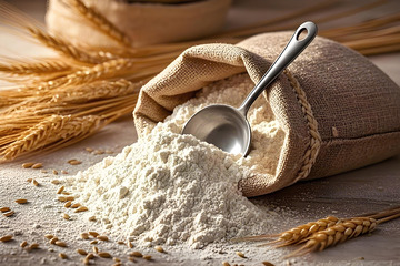 优质面粉摄影图