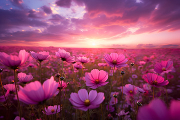 漫山遍野的野花