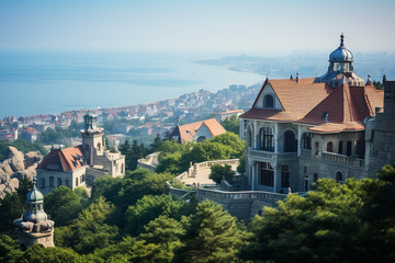 古老小镇建筑摄影风景