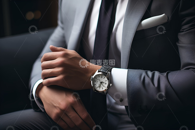 高清大图下载【趣麦麦图】带着手表的男士