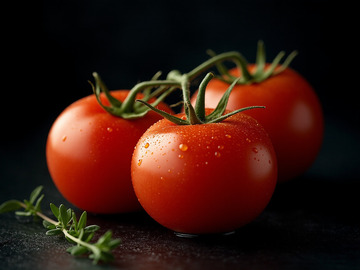 创意美食番茄西红柿特写摄影