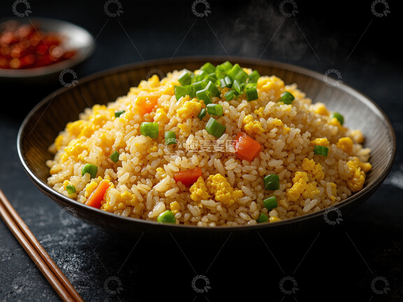 高清大图下载【趣麦麦图】创意蛋炒饭美食摄影