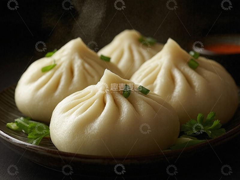 高清大图下载【趣麦麦图】创意美食包子早餐摄影1