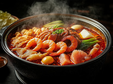 创意美食砂锅火锅摄影3
