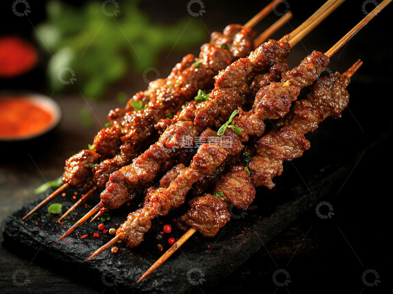 高清大图下载【趣麦麦图】创意美食烧烤烤肉串美味摄影