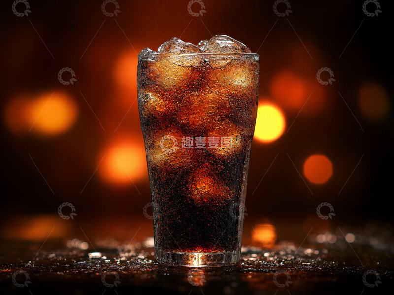 高清大图下载【趣麦麦图】创意美味冰镇夏日饮品可乐