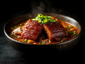 美食红烧肉摄影宣传