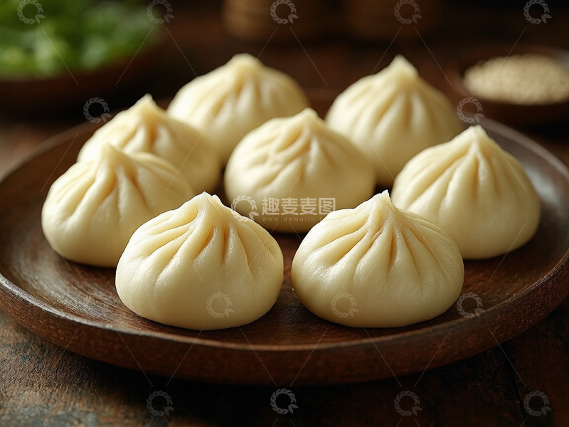 高清大图下载【趣麦麦图】创意美食包子早餐摄影