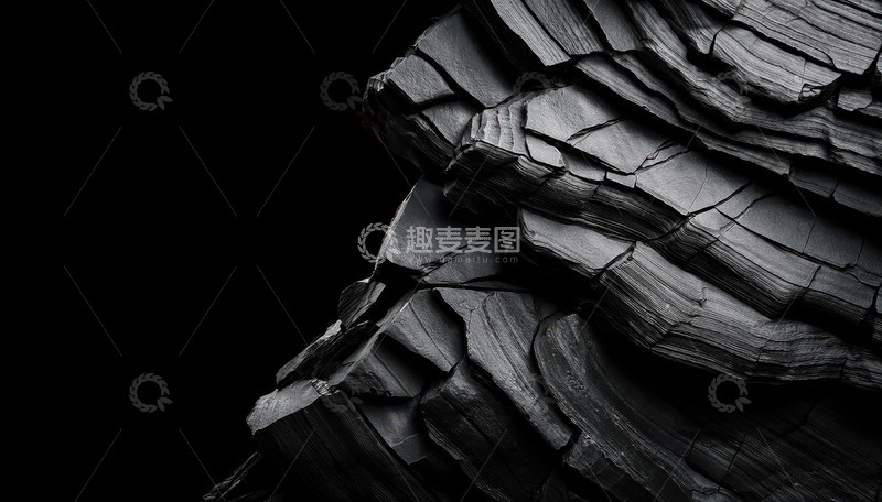 高清大图下载【趣麦麦图】黑岩板的竖立纹理