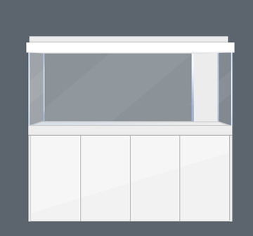 大型鱼缸模型效果图手绘