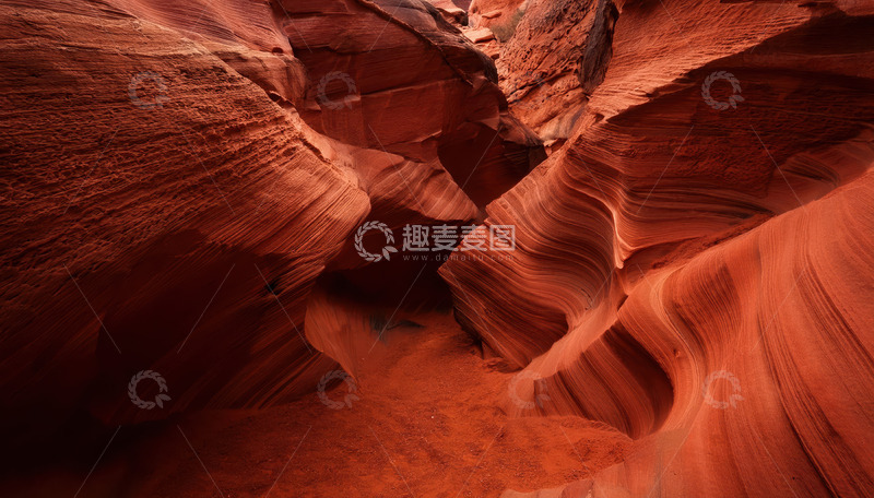 高清大图下载【趣麦麦图】砂岩洞穴的光影赞歌1