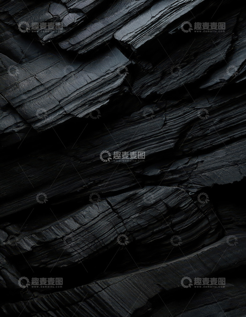 高清大图下载【趣麦麦图】黑岩板的竖立纹理展示