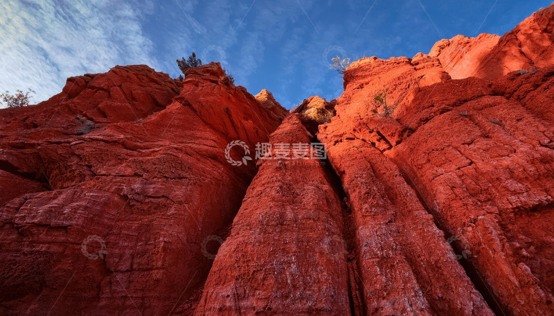 高清大图下载【趣麦麦图】-红色砂岩的地质艺术1