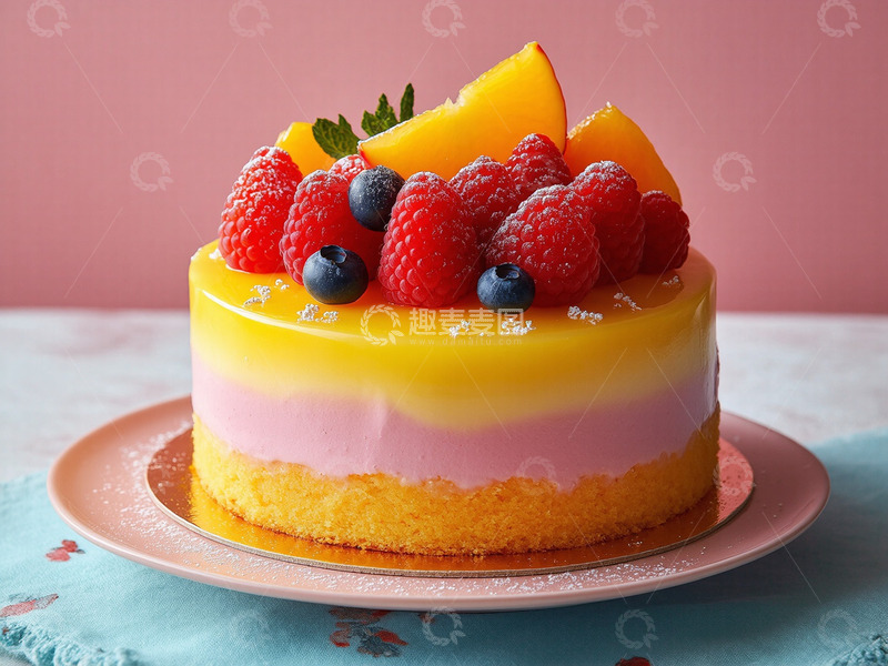 高清大图下载【趣麦麦图】创意美食奶油蛋糕甜点摄影2