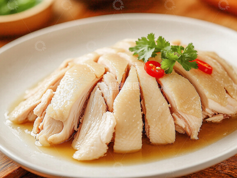 高清大图下载【趣麦麦图】创意美食白切鸡摄影