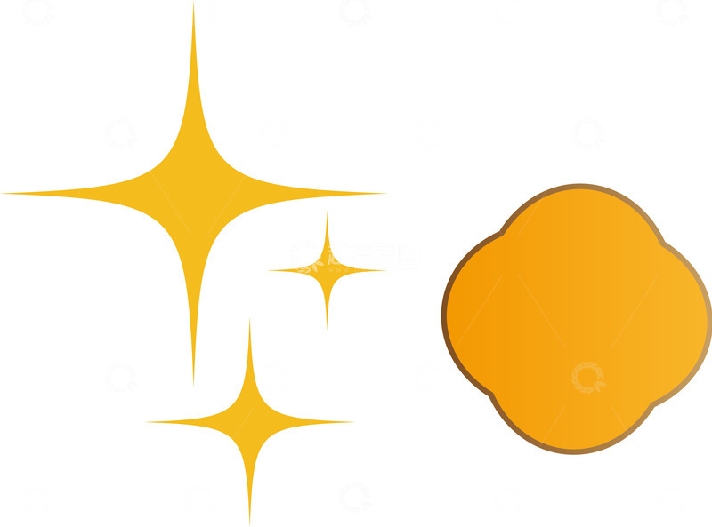 矢量图源文件装饰素材元素边框星光