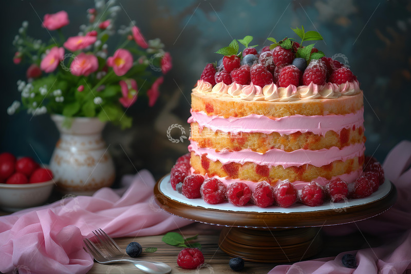 高清大图下载【趣麦麦图】水果蛋糕摄影图