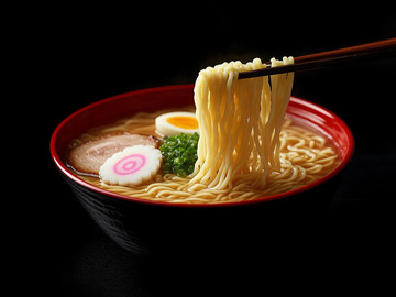 创意美食海鲜拉面摄影