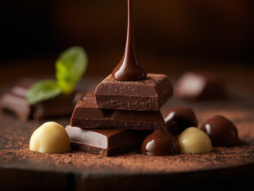 创意美食巧克力甜点摄影1