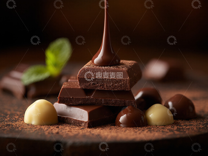 创意美食巧克力甜点摄影1