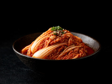 韩式辣白菜泡菜美食摄影