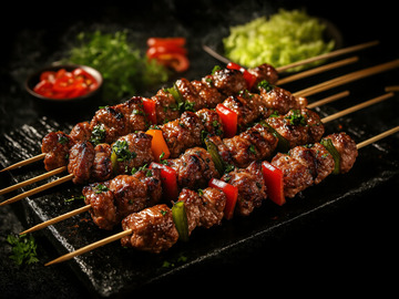 创意烧烤烤串美食摄影1
