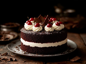 创意美食巧克力蛋糕甜点摄影