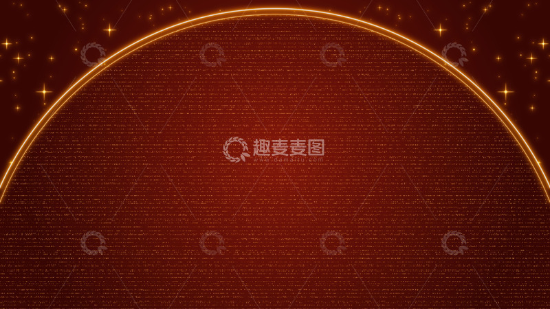 中式晚会年会圆环节日红色背景