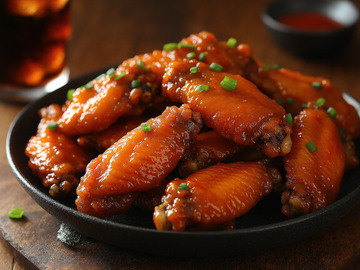 创意美食烤鸡翅摄影1