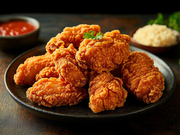 创意美食炸鸡翅摄影