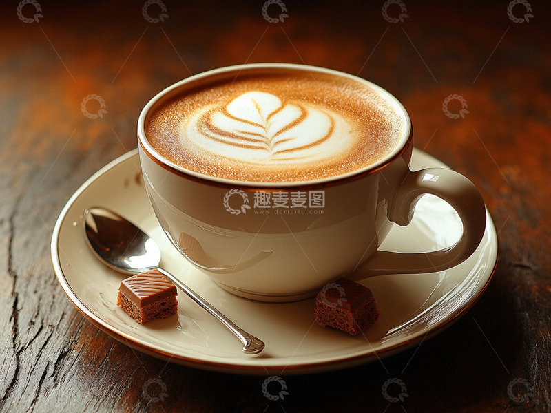 高清大图下载【趣麦麦图】创意咖啡卡布奇诺甜品美食1