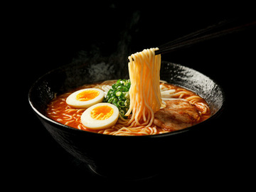 韩式拉面美食摄影