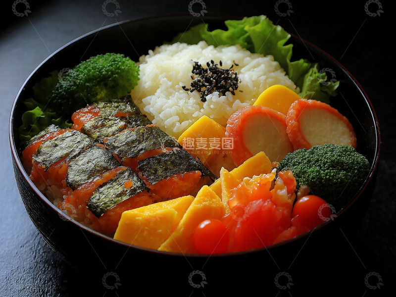 创意营养早餐盒饭营养美食