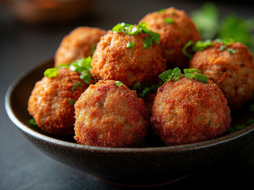 创意美食炸肉丸摄影1