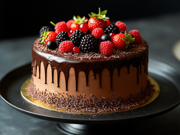 创意美食巧克力蛋糕甜点摄影2