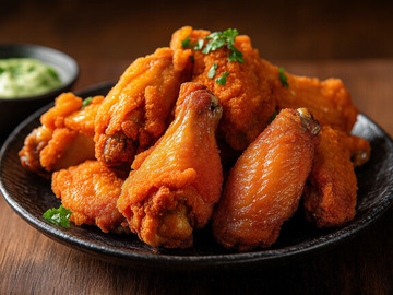 创意美食炸鸡翅摄影1